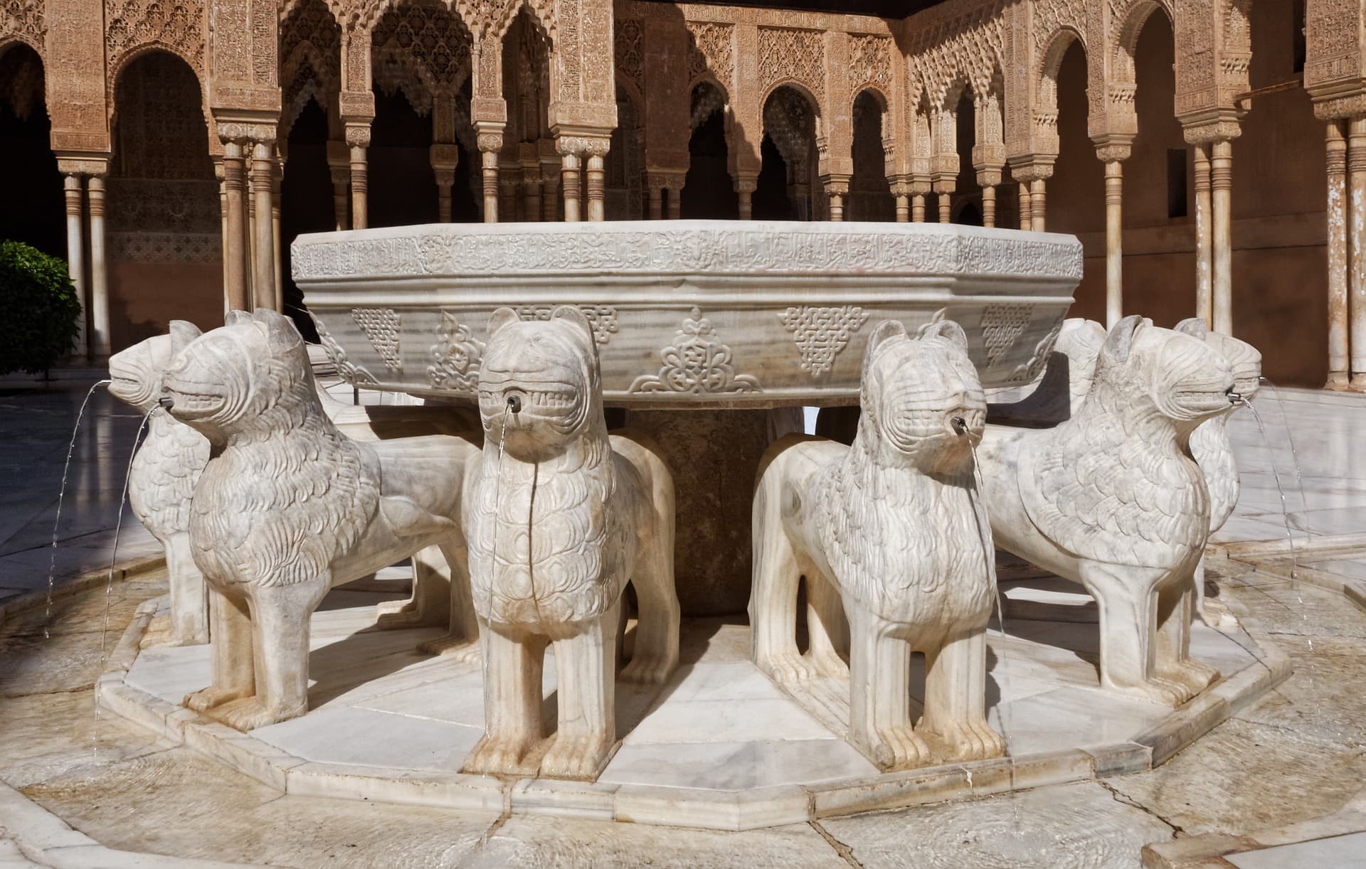 The fountain in the Court of the Lions