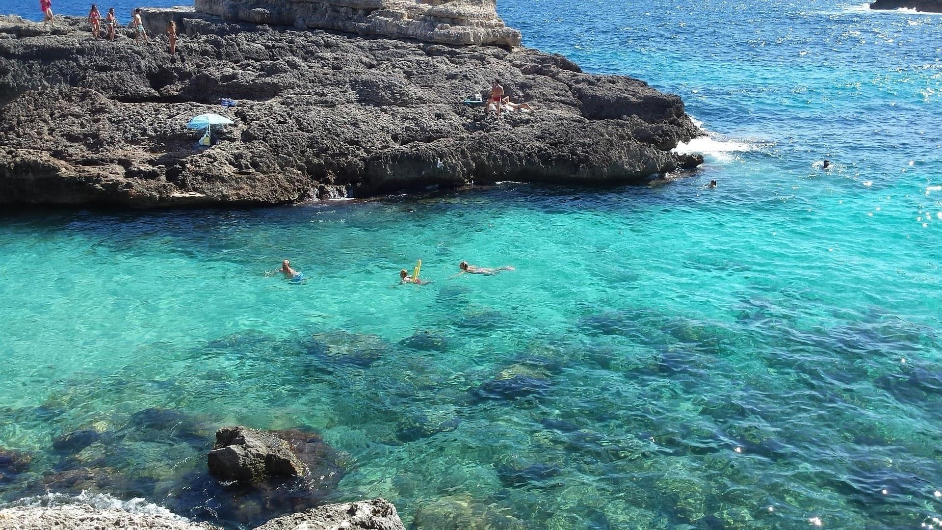 A small Mallorca cove with clear water