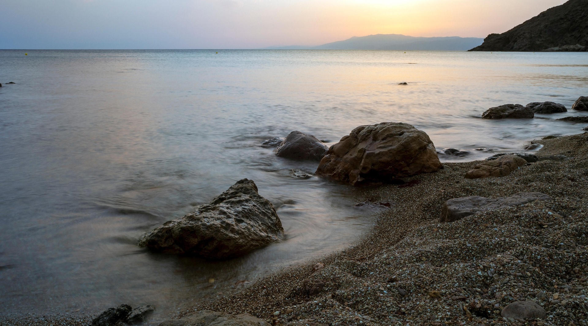 A dry headland on the Andalusian coast